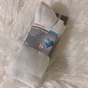 Cvs health comfort socks crew length unisex 2pair